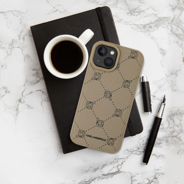 Apple iPhone 15 Plus Karl Lagerfeld Karl Head MagSafe (KLHMP15MPGKHPHK) dėklas telefonui juodos spalvos aprašymas - Prekės nuotrauka