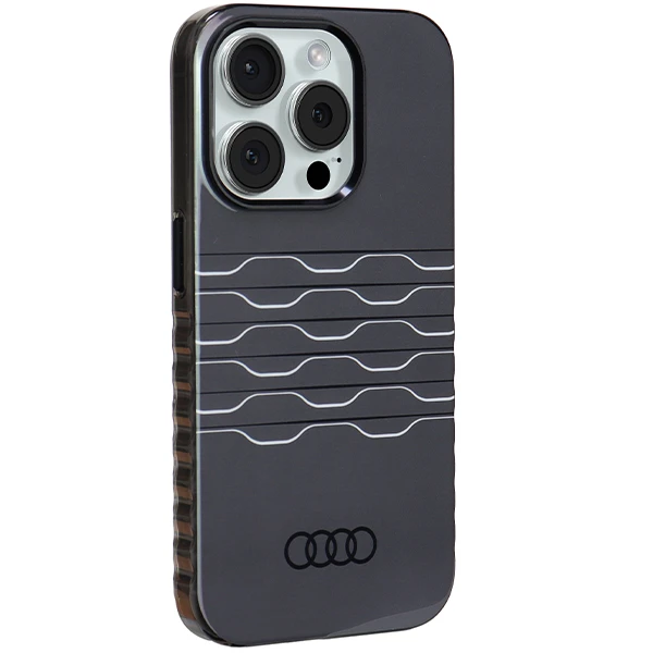 Dėklas Apple iPhone 15 Pro Audi IML MagSafe (AU-IMLMIP15P-A6/D3-BK) juodos spalvos aprašymas - Prekės nuotrauka