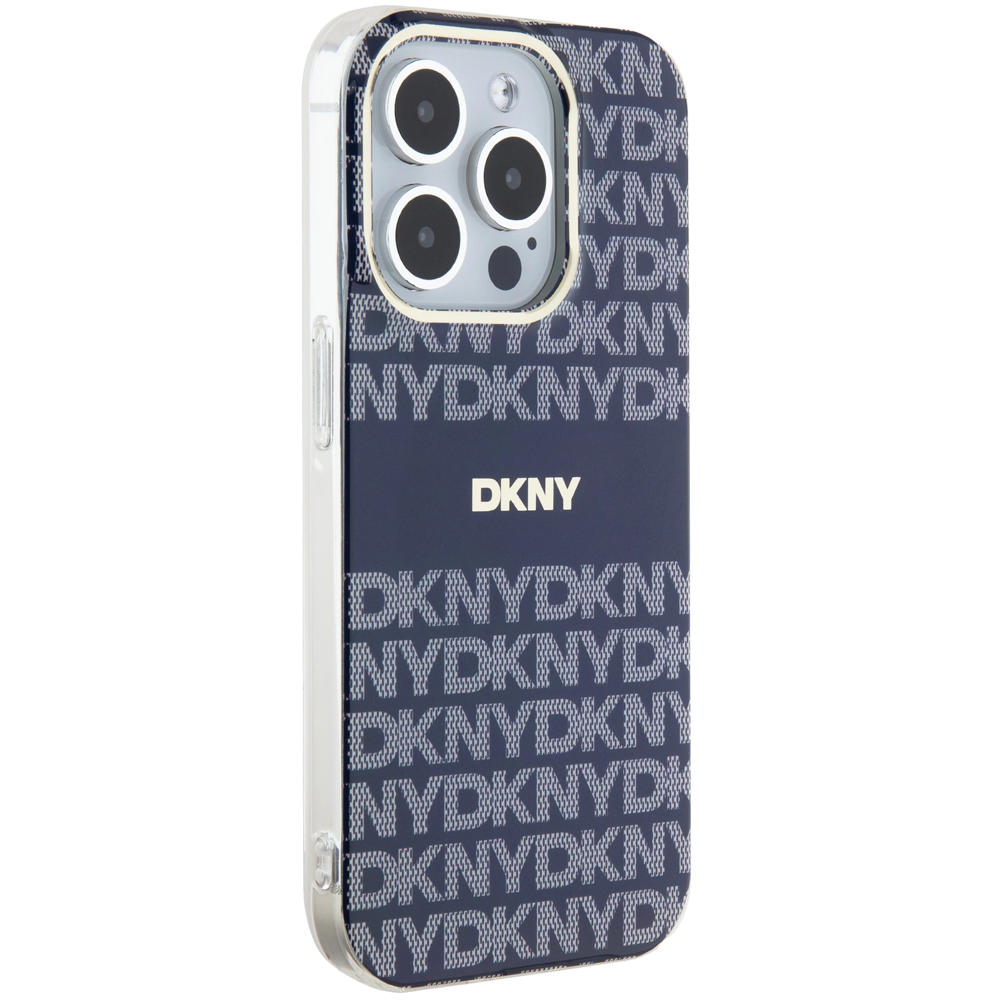 Apple iPhone 15 Pro DKNY dėklas IML Mono & Stripe MagSafe (DKHMP15LHRHSEB) mėlynos spalvos aprašymas - Prekės nuotrauka