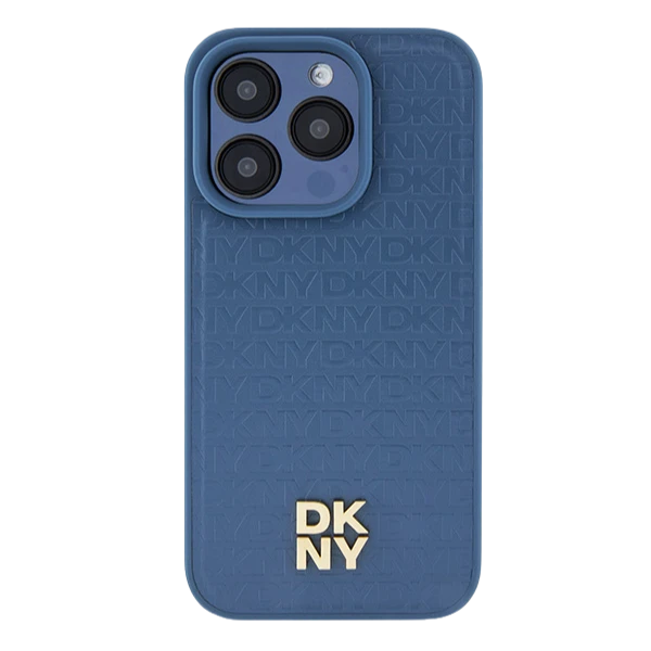 Apple iPhone 15 Pro DKNY odinis dėklas Monogram Pattern Metal Logo MagSafe (DKHMP15LPSHRPSB) mėlynos spalvos aprašymas - Prekės nuotrauka Apple iPhone 15 Pro DKNY odinis dėklas Monogram Pattern Metal Logo MagSafe (DKHMP15LPSHRPSB) mėlynos spalvos aprašymas - Prekės nuotrauka
