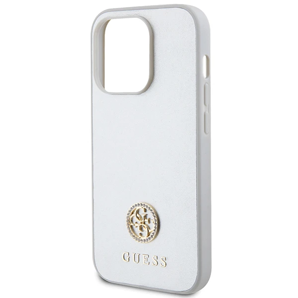 Apple iPhone 15 Pro Guess dėklas Strass Metal Logo (GUHCP15LPS4DGPS) sidabrinės spalvos aprašymas - Prekės nuotrauka