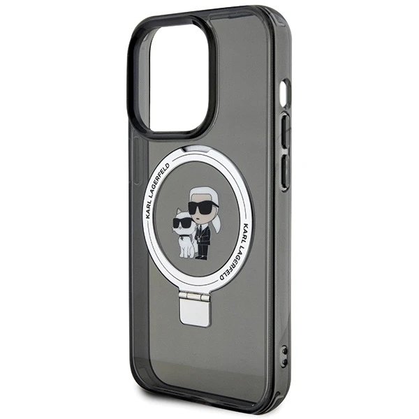 Apple iPhone 15 Pro Karl Lagerfeld dėklas Ring Stand Karl&Choupettte MagSafe (Klhmp15lhmrskck) juodos spalvos aprašymas - Prekės nuotrauka Apple iPhone 15 Pro Karl Lagerfeld dėklas Ring Stand Karl&Choupettte MagSafe (Klhmp15lhmrskck) juodos spalvos aprašymas - Prekės nuotrauka
