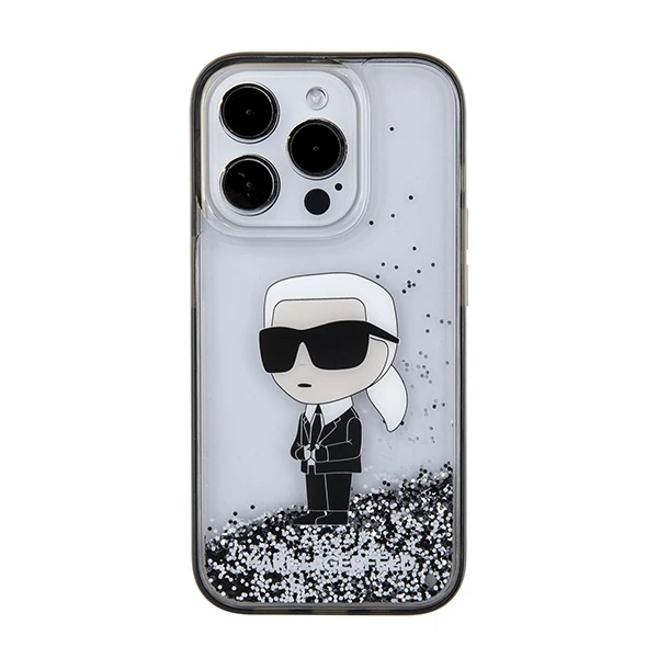 Apple iPhone 15 Pro Karl Lagerfeld Hardcase Liquid Glitter Ikonik (KLHCP15LLKKNSK) dėklas telefonui skaidrus aprašymas - Prekės nuotrauka Apple iPhone 15 Pro Karl Lagerfeld Hardcase Liquid Glitter Ikonik (KLHCP15LLKKNSK) dėklas telefonui skaidrus aprašymas - Prekės nuotrauka