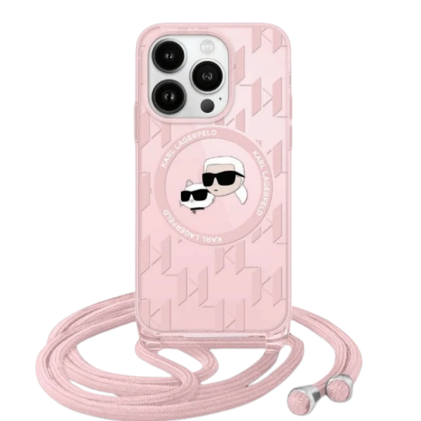 Apple iPhone 15 Pro Karl Lagerfeld Hardcase IML Crossbody Monogram Karl & Choupette Head MagSafe (KLHMP15LHCKCKLCP) dėklas telefonui rožinės spalvos aprašymas - Prekės nuotrauka Apple iPhone 15 Pro Karl Lagerfeld Hardcase IML Crossbody Monogram Karl & Choupette Head MagSafe (KLHMP15LHCKCKLCP) dėklas telefonui rožinės spalvos aprašymas - Prekės nuotrauka