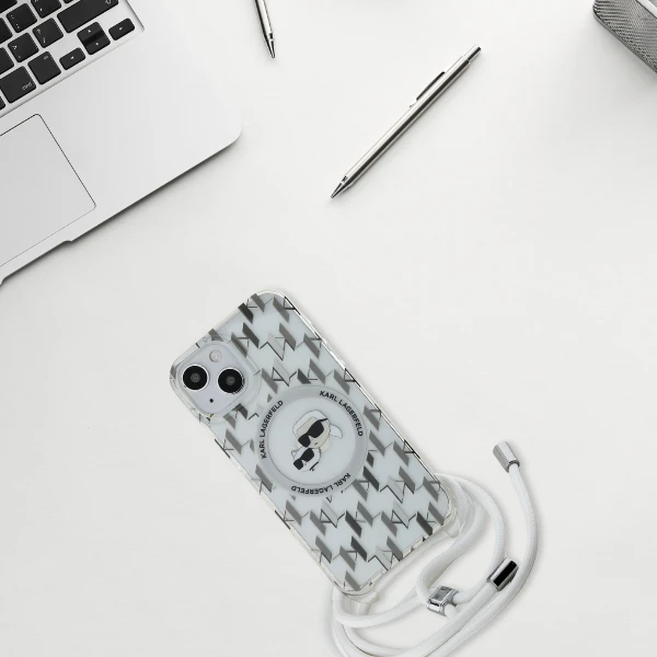 Apple iPhone 15 Pro Karl Lagerfeld Hardcase IML Crossbody Monogram Karl & Choupette Head MagSafe (KLHMP15LHCKCKLCP) dėklas telefonui rožinės spalvos aprašymas - Prekės nuotrauka Apple iPhone 15 Pro Karl Lagerfeld Hardcase IML Crossbody Monogram Karl & Choupette Head MagSafe (KLHMP15LHCKCKLCP) dėklas telefonui rožinės spalvos aprašymas - Prekės nuotrauka