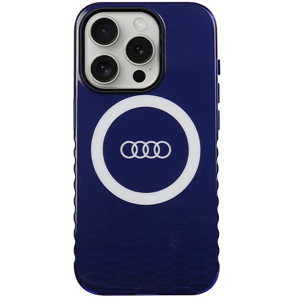 Dėklas Apple iPhone 15 Pro Max Audi IML Big Logo MagSafe (AU-IMLMIP15PM-Q5/D2-BE) mėlynos spalvos aprašymas - Prekės nuotrauka