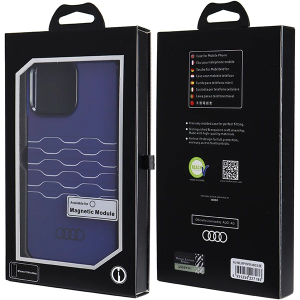 Dėklas Apple iPhone 15 Pro Max Audi IML MagSafe (AU-IMLMIP15PM-A6/D3-BE) mėlynos spalvos aprašymas - Prekės nuotrauka Dėklas Apple iPhone 15 Pro Max Audi IML MagSafe (AU-IMLMIP15PM-A6/D3-BE) mėlynos spalvos aprašymas - Prekės nuotrauka