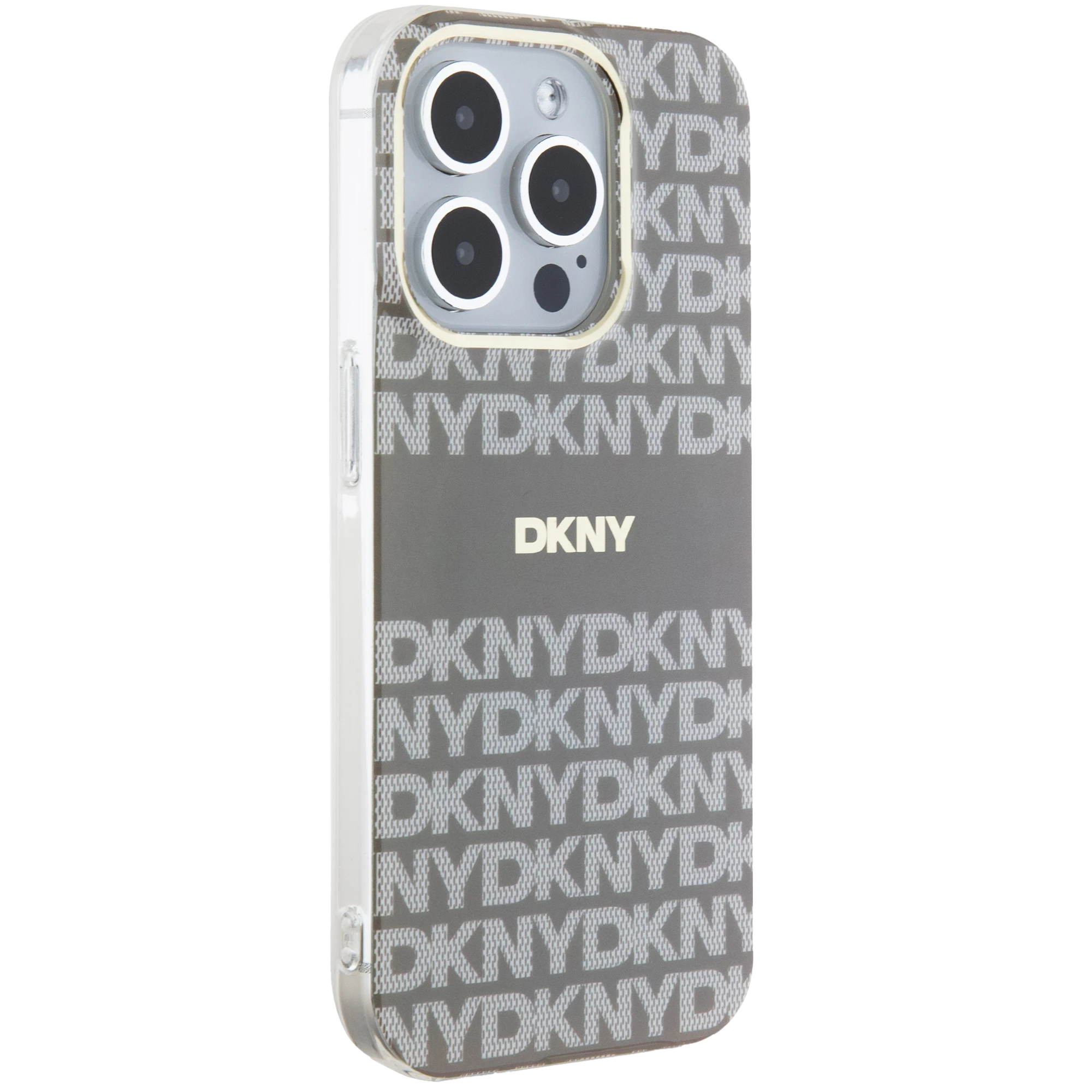 Apple iPhone 15 Pro Max DKNY dėklas IML Mono & Stripe MagSafe (DKHMP15XHRHSEE) beige aprašymas - Prekės nuotrauka