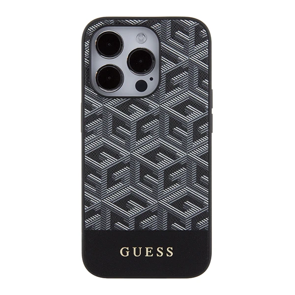Apple iPhone 15 Pro Max Guess dėklas GCube Stripes MagSafe (GUHMP15XHGCFSEK) juodos spalvos aprašymas - Prekės nuotrauka Apple iPhone 15 Pro Max Guess dėklas GCube Stripes MagSafe (GUHMP15XHGCFSEK) juodos spalvos aprašymas - Prekės nuotrauka