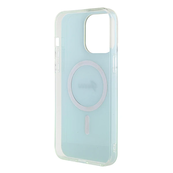 Dėklas GUESS GUHMP15XHITSQ IPHONE 15 PRO MAX TURQUOISE / TURQUOISE HARDCASE IML IRIDESCENT MAGSAFE aprašymas - Prekės nuotrauka
