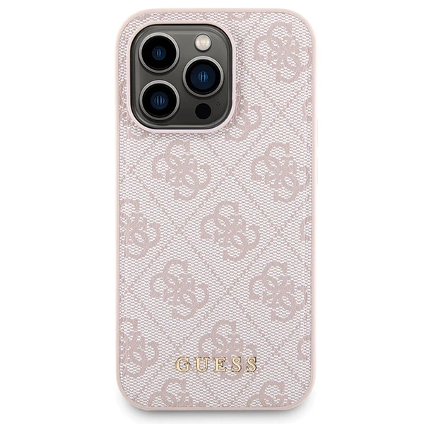 Apple iPhone 15 Pro Max Guess dėklas + Powerbank MagSafe 4G Metal Logo 5000mAh (GUBPM5P15X4GEMGP) rožinės spalvos aprašymas - Prekės nuotrauka