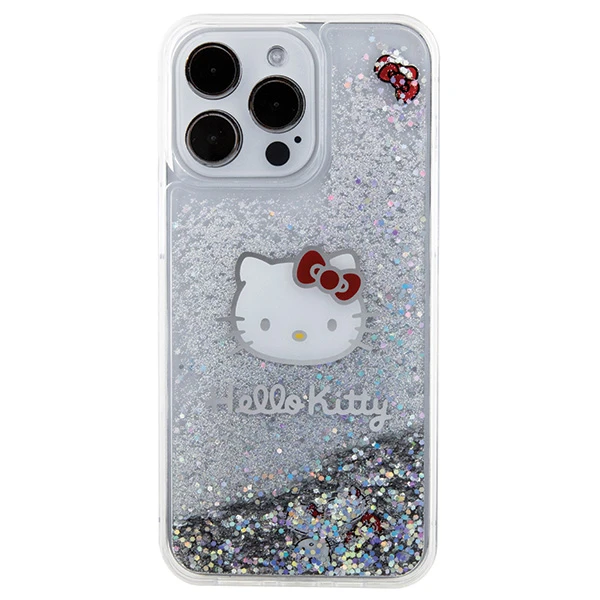 Apple iPhone 15 Pro Max Hello Kitty dėklas Liquid Glitter Charms Kitty Head (HKHCP15XLIKHET) sidabrinės spalvos aprašymas - Prekės nuotrauka Apple iPhone 15 Pro Max Hello Kitty dėklas Liquid Glitter Charms Kitty Head (HKHCP15XLIKHET) sidabrinės spalvos aprašymas - Prekės nuotrauka