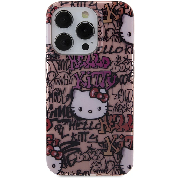 Apple iPhone 15 Pro Max Hello Kitty dėklas IML Tags Graffiti (HKHCP15XHDGPTP) rožinės spalvos aprašymas - Prekės nuotrauka Apple iPhone 15 Pro Max Hello Kitty dėklas IML Tags Graffiti (HKHCP15XHDGPTP) rožinės spalvos aprašymas - Prekės nuotrauka