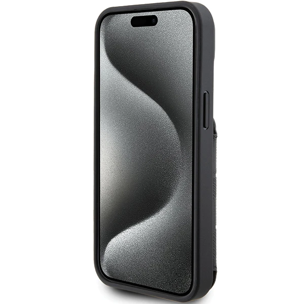 Apple iPhone 15 Pro Max Karl Lagerfeld dėklas Saffiano Cardslots and Stand Monogram Choupette (KLHCP15XSAKCNSCK) juodos spalvos aprašymas - Prekės nuotrauka Apple iPhone 15 Pro Max Karl Lagerfeld dėklas Saffiano Cardslots and Stand Monogram Choupette (KLHCP15XSAKCNSCK) juodos spalvos aprašymas - Prekės nuotrauka