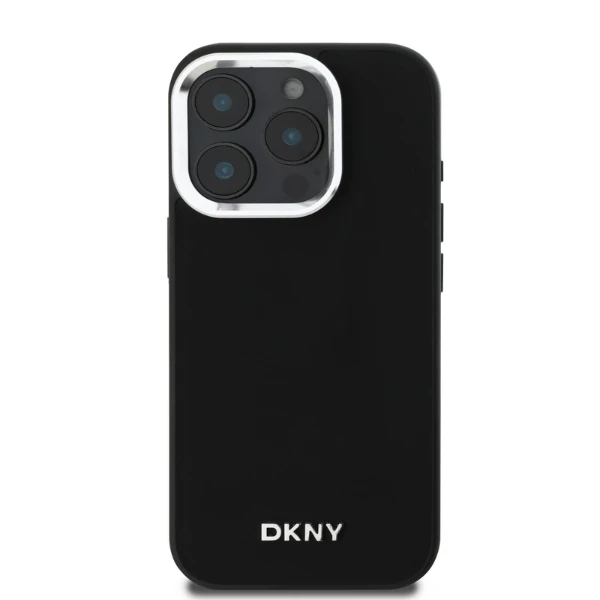 Apple iPhone 16 Pro DKNY Plain Sidabrinis Logo MagSafe (DKHMP16LPSCMCLK) dėklas telefonui juodos spalvos aprašymas - Prekės nuotrauka Apple iPhone 16 Pro DKNY Plain Sidabrinis Logo MagSafe (DKHMP16LPSCMCLK) dėklas telefonui juodos spalvos aprašymas - Prekės nuotrauka