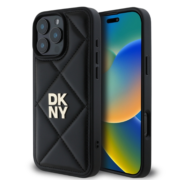 Apple iPhone 16 Pro Max DKNY Quilted Stack Logo (DKHCP16XPQDSLK) dėklas telefonui juodos spalvos aprašymas - Prekės nuotrauka Apple iPhone 16 Pro Max DKNY Quilted Stack Logo (DKHCP16XPQDSLK) dėklas telefonui juodos spalvos aprašymas - Prekės nuotrauka