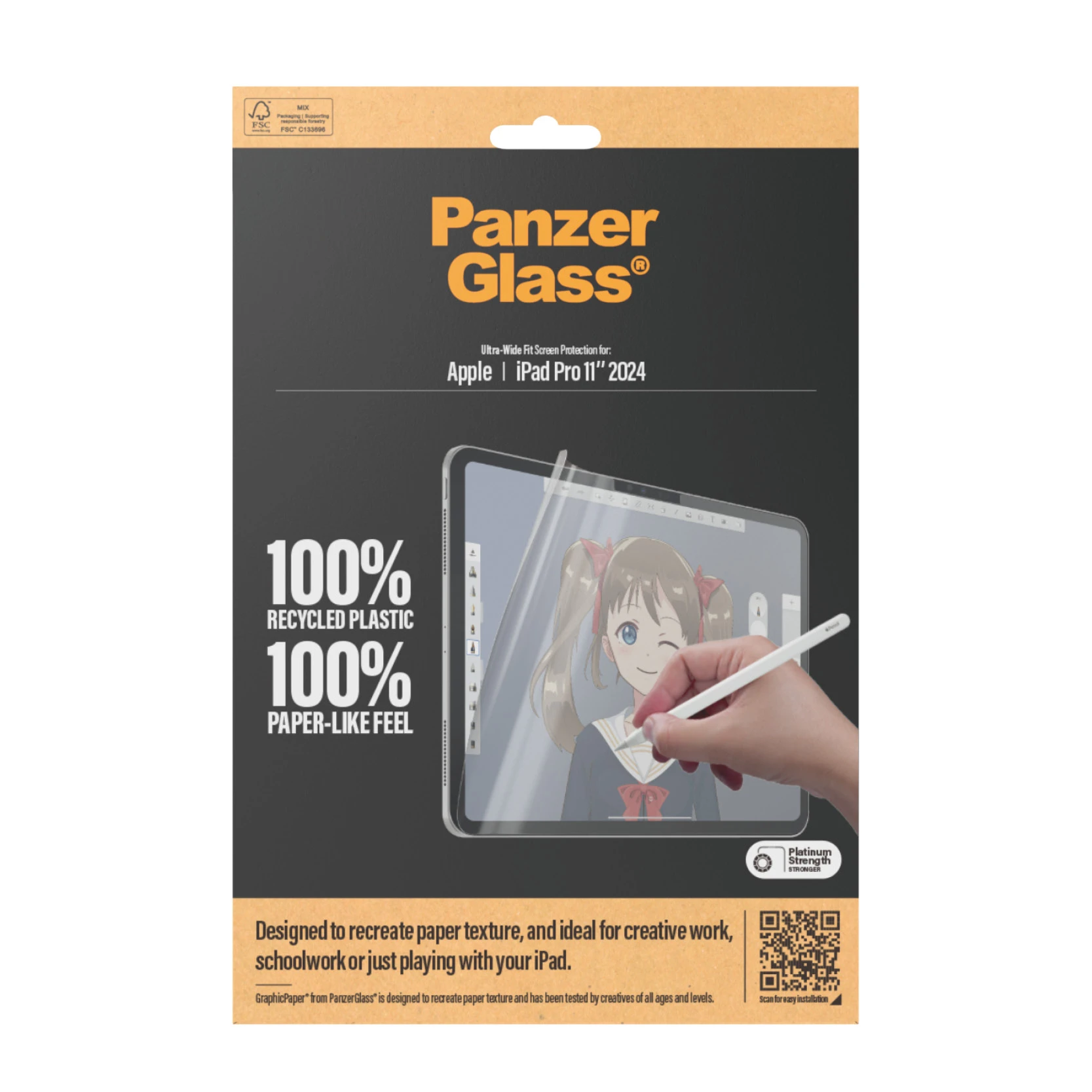 Panzer Glass Apsauginė plėvelė planšetei Apple iPad Pro 11.0 (5GEN) PanzerGlass GraphicPaper Anti Glare, draugiškas dėklui, Ultra-wide Fit 2832 aprašymas - Prekės nuotrauka Panzer Glass Apsauginė plėvelė planšetei Apple iPad Pro 11.0 (5GEN) PanzerGlass GraphicPaper Anti Glare, draugiškas dėklui, Ultra-wide Fit 2832 aprašymas - Prekės nuotrauka