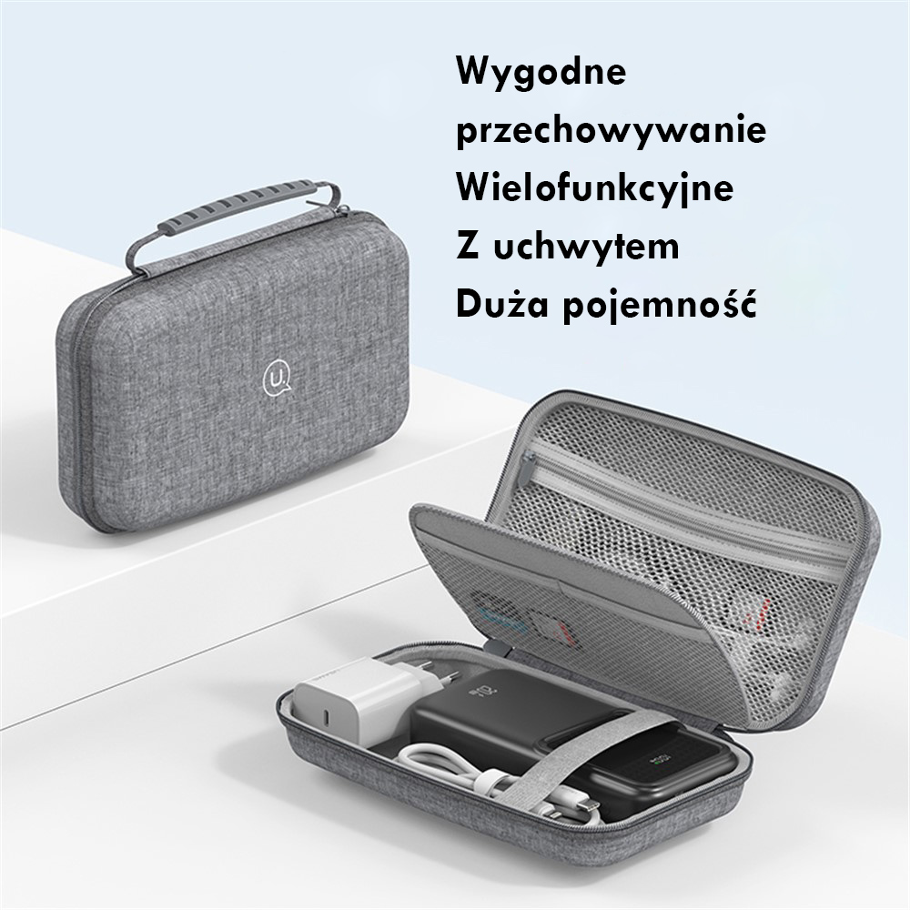 Apsauginis dėklas USAMS ZB290 priedams, pilkas aprašymas - Prekės nuotrauka