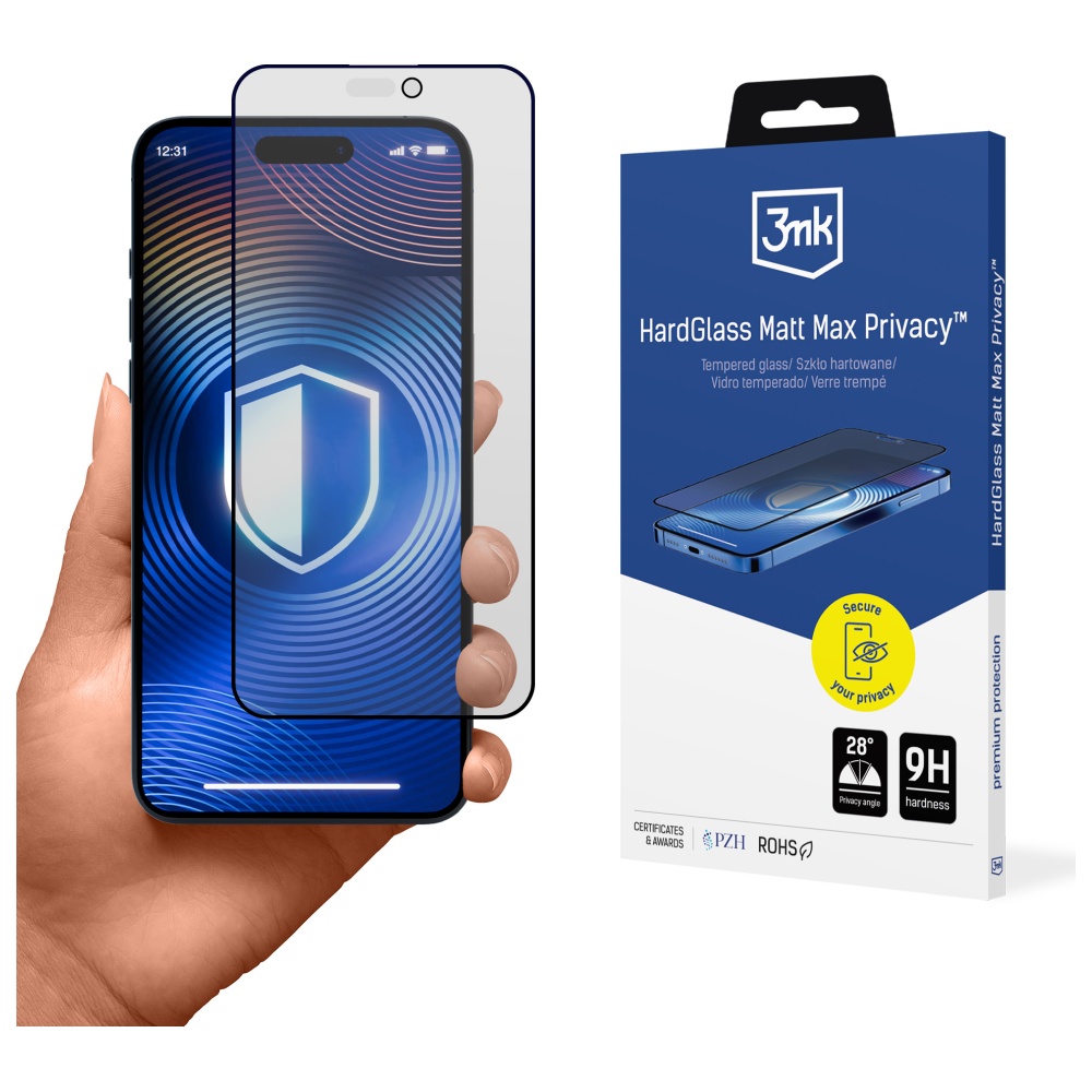 Apsauginis stiklas 3MK HardGlass Matt Max skirtas Apple Apple iPhone 16 Pro / 17 aprašymas - Prekės nuotrauka Apsauginis stiklas 3MK HardGlass Matt Max skirtas Apple Apple iPhone 16 Pro / 17 aprašymas - Prekės nuotrauka
