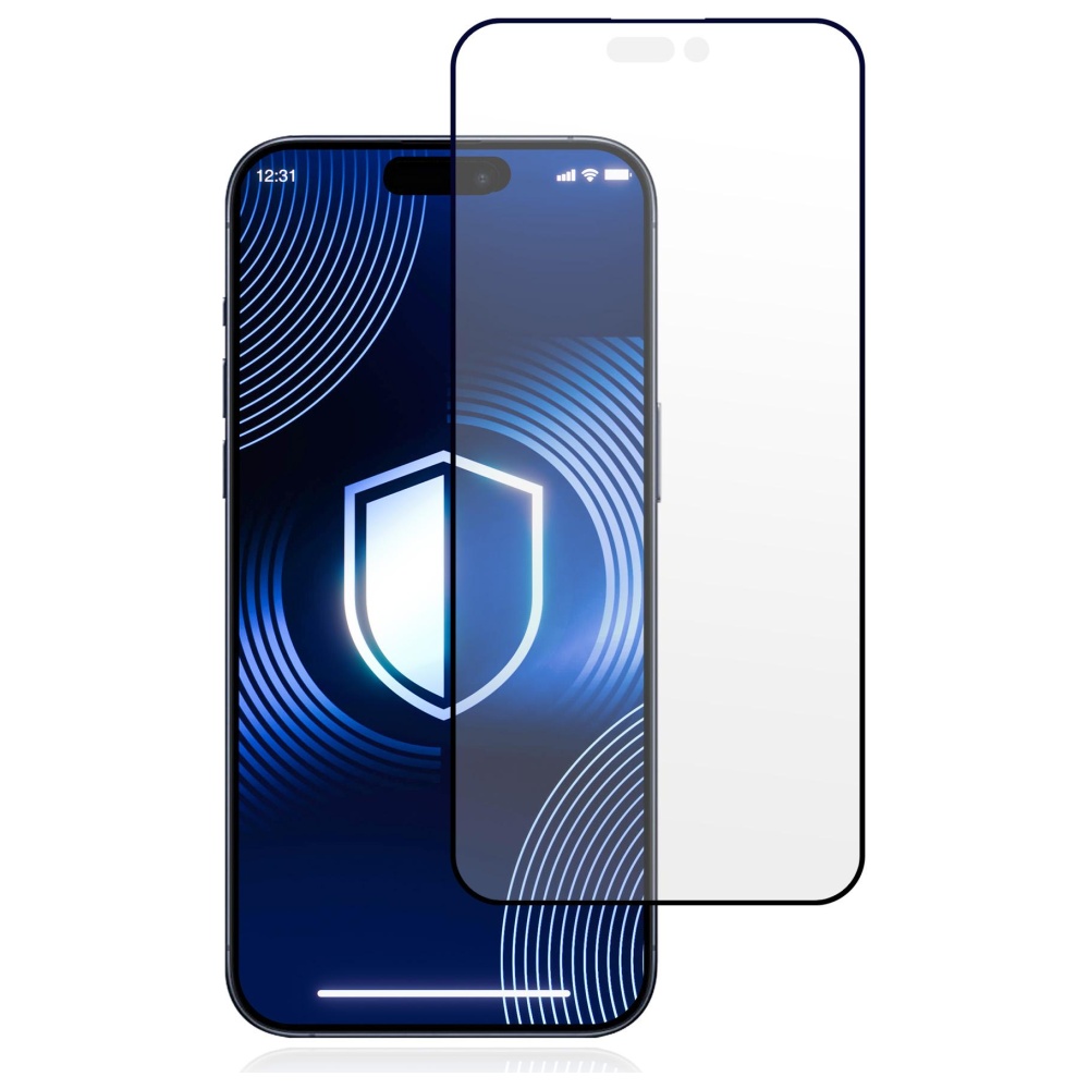 Apsauginis stiklas 3MK HardGlass Matt Max for Apple Apple iPhone 17 Pro aprašymas - Prekės nuotrauka