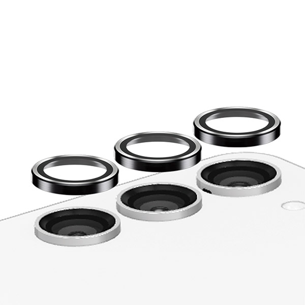 Panzer Glass Apsauginis stiklas 5D Samsung Galaxy A25 5G PanzerGlass Hoops kameros apsauga Hoop Optic Rings juodos spalvos aprašymas - Prekės nuotrauka