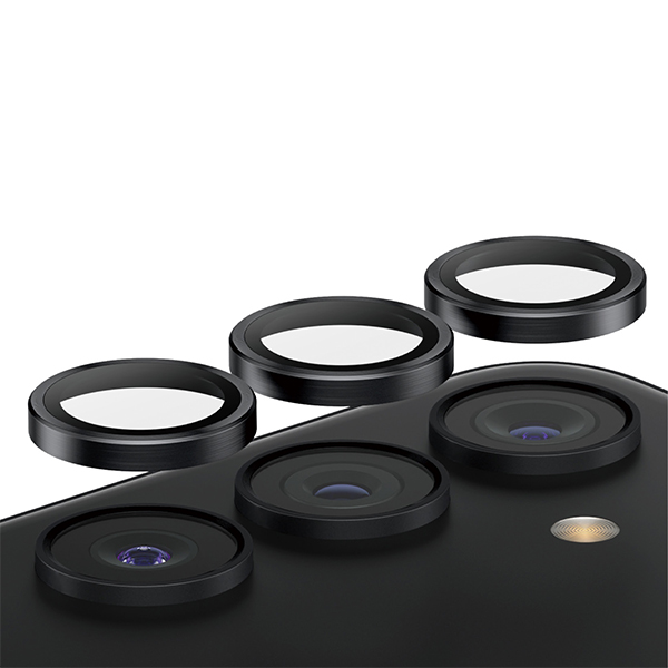 Panzer Glass Apsauginis stiklas 5D Samsung Galaxy S24 / S23 / S23+ PanzerGlass Hoops Camera Lens Protector Hoop Optic Rings 1207 juodos saplvos aprašymas - Prekės nuotrauka