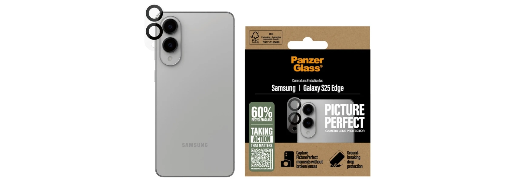 Panzer Glass Apsauginis stiklas kamerai PanzerGlass PicturePerfect Lens Protector skirtas Samsung Galaxy S25 Edge aprašymas - Prekės nuotrauka Panzer Glass Apsauginis stiklas kamerai PanzerGlass PicturePerfect Lens Protector skirtas Samsung Galaxy S25 Edge aprašymas - Prekės nuotrauka