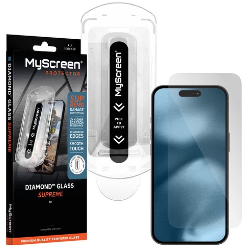Apsauginis stiklas MyScreen Diamond Glass Supreme for Apple iPhone 17 aprašymas - Prekės nuotrauka