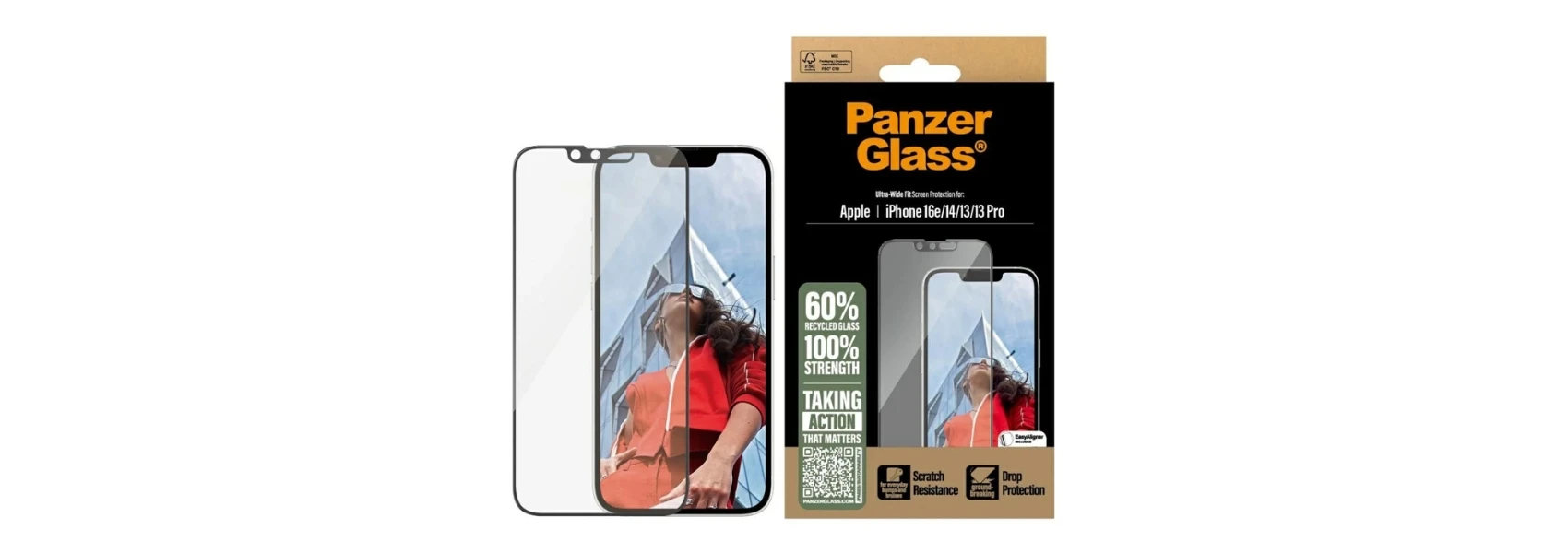 Panzer Glass Apsauginis stiklas PanzerGlass Ultra-Wide sikrtas Apple iPhone 16e/14/13/13 Pro aprašymas - Prekės nuotrauka Panzer Glass Apsauginis stiklas PanzerGlass Ultra-Wide sikrtas Apple iPhone 16e/14/13/13 Pro aprašymas - Prekės nuotrauka