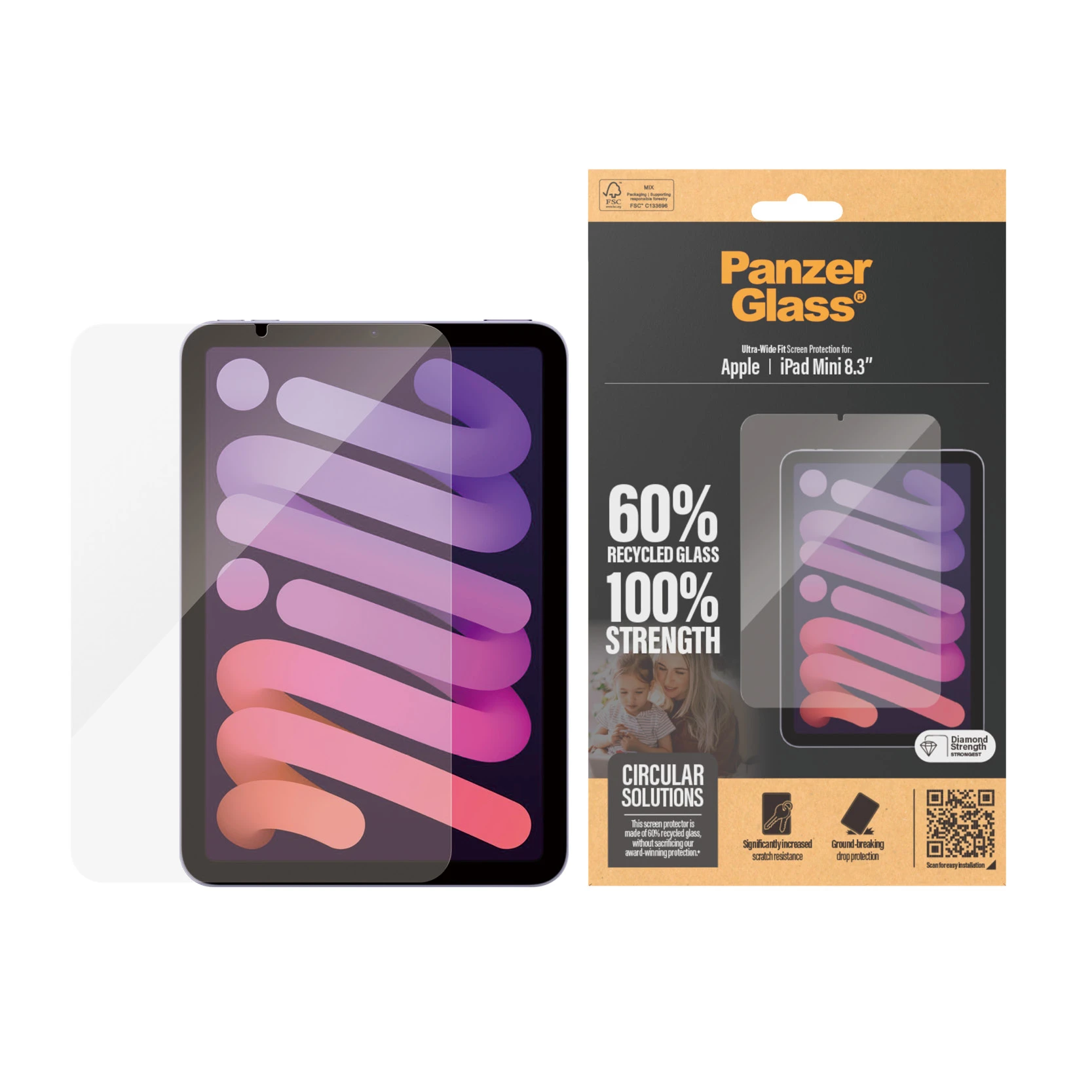 Panzer Glass Apsauginis stiklas planšetei Apple iPad Mini 8.3 (6GEN) PanzerGlass Ultra-Wide Fit Screen Protection 2842 aprašymas - Prekės nuotrauka Panzer Glass Apsauginis stiklas planšetei Apple iPad Mini 8.3 (6GEN) PanzerGlass Ultra-Wide Fit Screen Protection 2842 aprašymas - Prekės nuotrauka