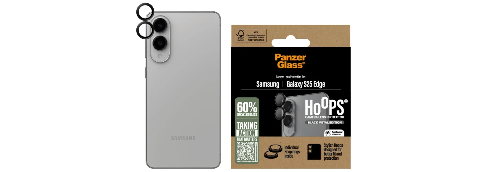 Panzer Glass Apsauginis stiklas skirtas Camera Lens PanzerGlass Hoops Lens Protector skirtas Samsung Galaxy S25 Edge Juodas aprašymas - Prekės nuotrauka Panzer Glass Apsauginis stiklas skirtas Camera Lens PanzerGlass Hoops Lens Protector skirtas Samsung Galaxy S25 Edge Juodas aprašymas - Prekės nuotrauka