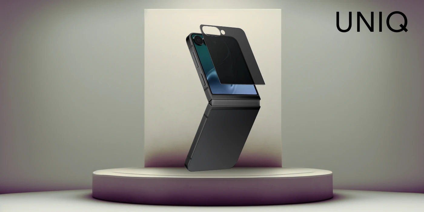 Apsauginis stiklas su privatumo filtru UNIQ Optix Privacy į Samsung Galaxy Z Flip7 aprašymas - Prekės nuotrauka Apsauginis stiklas su privatumo filtru UNIQ Optix Privacy į Samsung Galaxy Z Flip7 aprašymas - Prekės nuotrauka