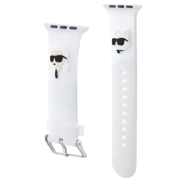 Apyrankė Apple Watch 4 / 5 / 6 / 7 / 8 / SE / Ultra (42 / 44 / 45 / 49 MM) Karl Lagerfeld 3D Rubber Karl&Choupette Heads (KLAWLSLKCNH) baltos spalvos aprašymas - Prekės nuotrauka Apyrankė Apple Watch 4 / 5 / 6 / 7 / 8 / SE / Ultra (42 / 44 / 45 / 49 MM) Karl Lagerfeld 3D Rubber Karl&Choupette Heads (KLAWLSLKCNH) baltos spalvos aprašymas - Prekės nuotrauka