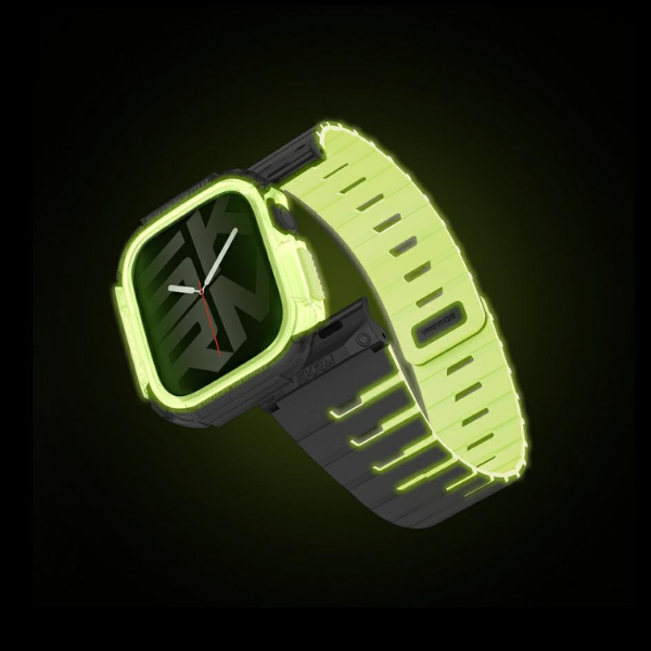Apyrankė + Dėklas Skinarma Gemini, skirtas Watch 42mm niteglow aprašymas - Prekės nuotrauka