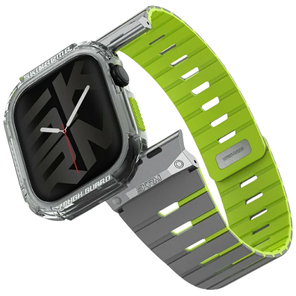 Apyrankė + dėklas Skinarma Gemini skirti Apple Watch 46mm niteglow aprašymas - Prekės nuotrauka