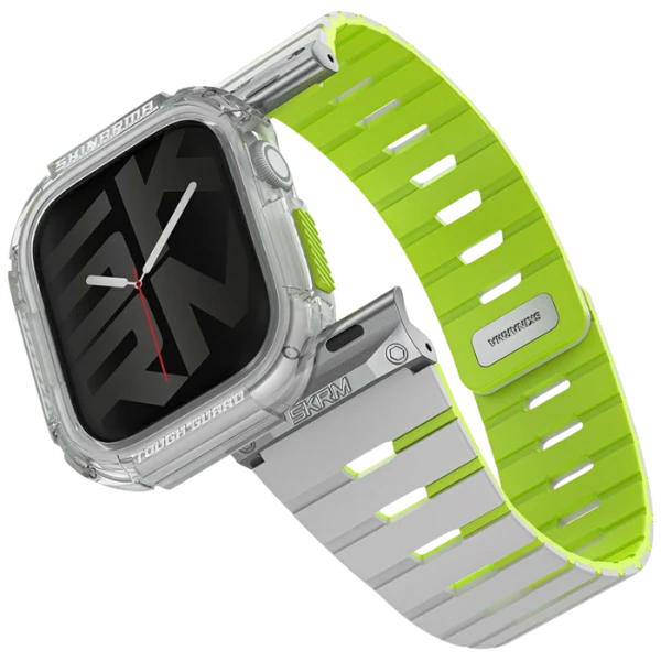 Apyrankė + dėklas Skinarma Gemini skirti Apple Watch 42mm niteglow aprašymas - Prekės nuotrauka Apyrankė + dėklas Skinarma Gemini skirti Apple Watch 42mm niteglow aprašymas - Prekės nuotrauka