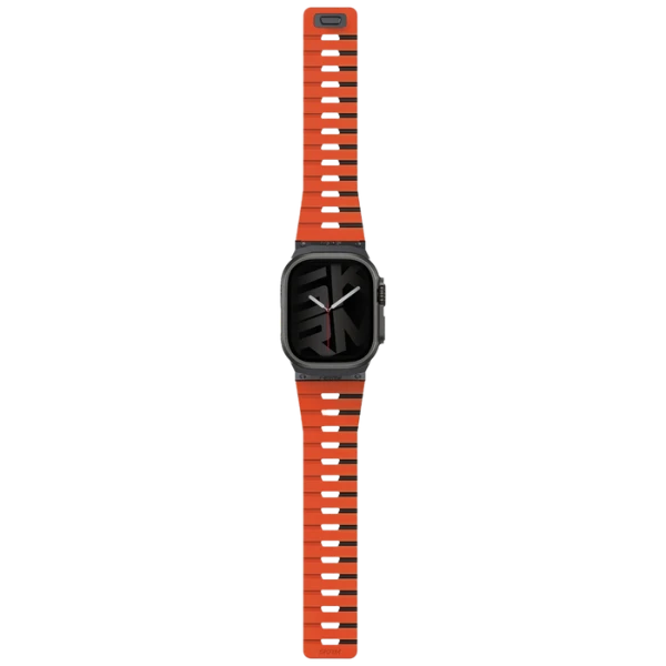 Apyrankė Skinarma Gemini for Apple Watch 49/46/45/44 mm oranžinės spalvos aprašymas - Prekės nuotrauka
