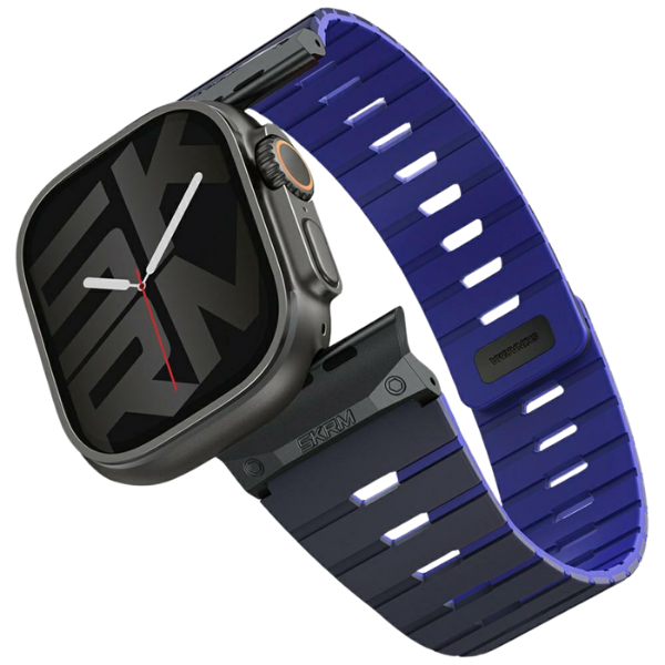 apyrankė Skinarma Gemini, skirta Watch 49/46/45/44 mm, tamsiai mėlyna aprašymas - Prekės nuotrauka