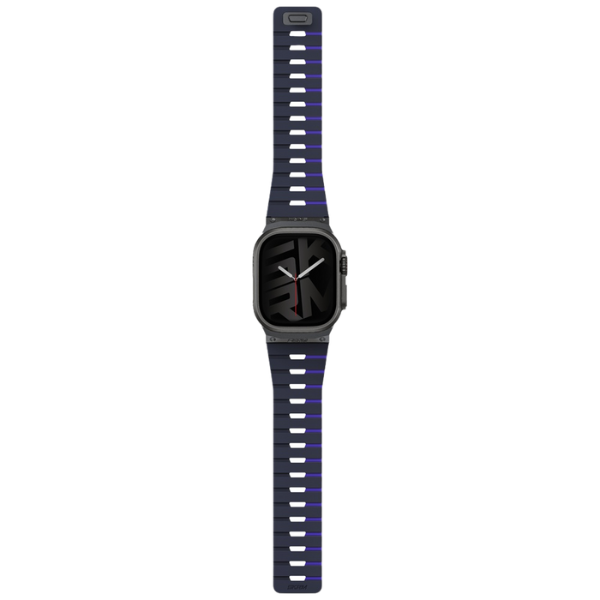 apyrankė Skinarma Gemini, skirta Watch 49/46/45/44 mm, tamsiai mėlyna aprašymas - Prekės nuotrauka