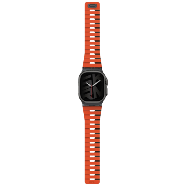 apyrankė Skinarma Gemini, skirta Watch 49/46/45/44 mm, oranžinės spalvos aprašymas - Prekės nuotrauka