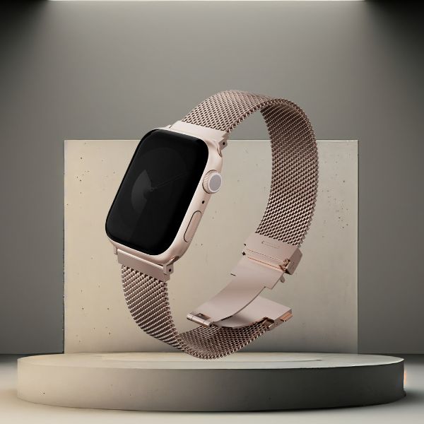 Apyrankė UNIQ Dante Pro Apple Watch 49/46/45/44mm Stainless Steel metallic rose aprašymas - Prekės nuotrauka