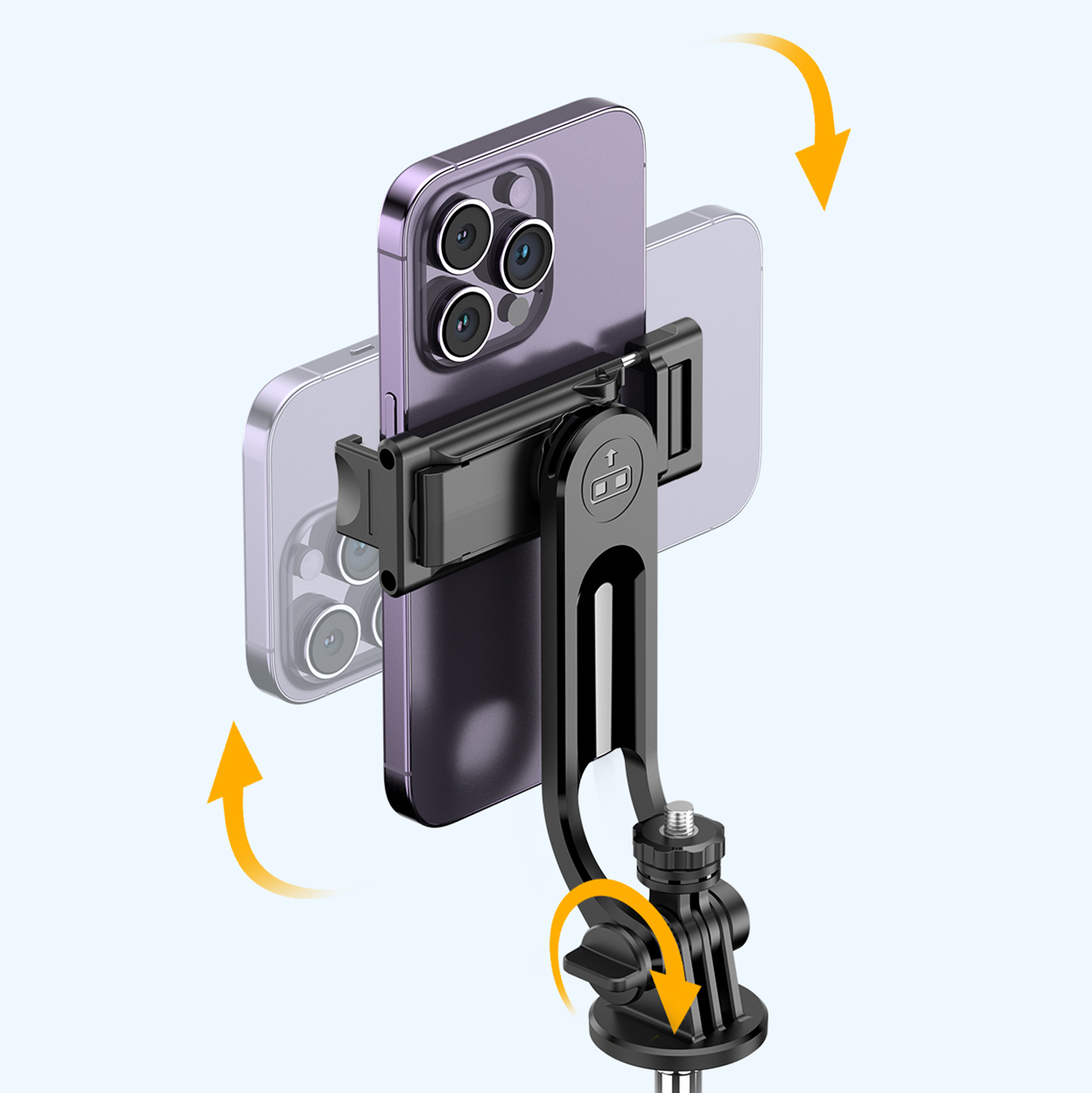 Wozinsky Asmenukių lazda WC1Y3S telescopic tripod 1.3m with phone holder – juodos spalvos aprašymas - Prekės nuotrauka Wozinsky Asmenukių lazda WC1Y3S telescopic tripod 1.3m with phone holder – juodos spalvos aprašymas - Prekės nuotrauka