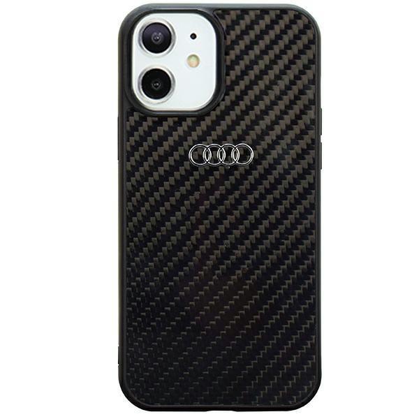 Audi anglies pluošto iPhone 11 / Xr 6.1″ juodos spalvos kietas dėklas AU-TPUPCIP11-R8/D2-BK aprašymas - Prekės nuotrauka
