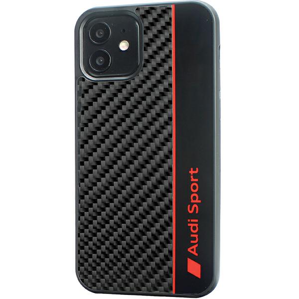 Audi anglies pluošto juostelės iPhone 11 / Xr 6.1″ juodos spalvos kietas dėklas AUS-TPUPCIP11-R8/D1-BK aprašymas - Prekės nuotrauka