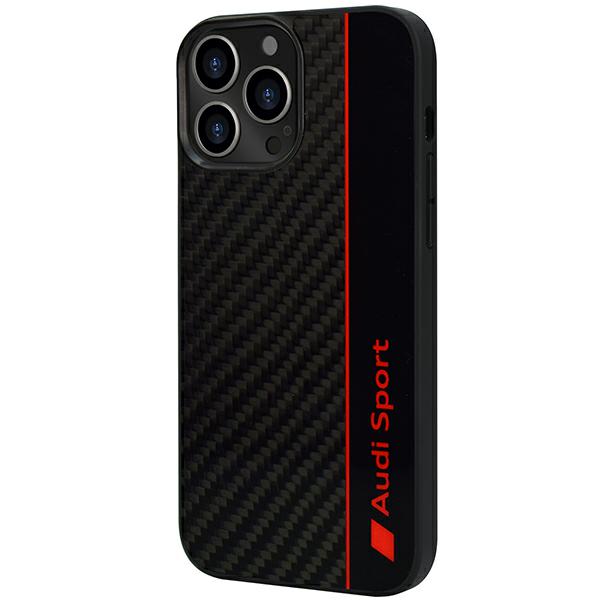 Audi Carbon Fiber Stripe Apple iPhone 13 Pro / 13 6.1″ juodos spalvos kietas dėklas AUS-TPUPCIP13 P-R8/D1-BK aprašymas - Prekės nuotrauka Audi Carbon Fiber Stripe Apple iPhone 13 Pro / 13 6.1″ juodos spalvos kietas dėklas AUS-TPUPCIP13 P-R8/D1-BK aprašymas - Prekės nuotrauka