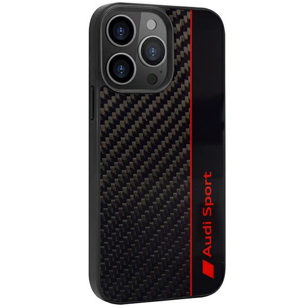 Audi Carbon Fiber Stripe Apple iPhone 13 Pro / 13 6.1″ juodos spalvos kietas dėklas AUS-TPUPCIP13 P-R8/D1-BK aprašymas - Prekės nuotrauka Audi Carbon Fiber Stripe Apple iPhone 13 Pro / 13 6.1″ juodos spalvos kietas dėklas AUS-TPUPCIP13 P-R8/D1-BK aprašymas - Prekės nuotrauka