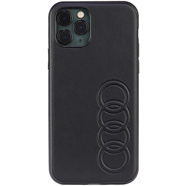 Audi dirbtinės odos kietas dėklas iPhone 11 Pro 5.8″ juodos spalvos AU-TPUPCIP11-TT/D1-BK aprašymas - Prekės nuotrauka