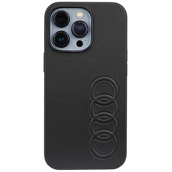 Audi dirbtinės odos kietas dėklas iPhone 13 Pro / 13 6.1″ juodos spalvos AU-TPUPCIP13 P-TT/D1-BK aprašymas - Prekės nuotrauka