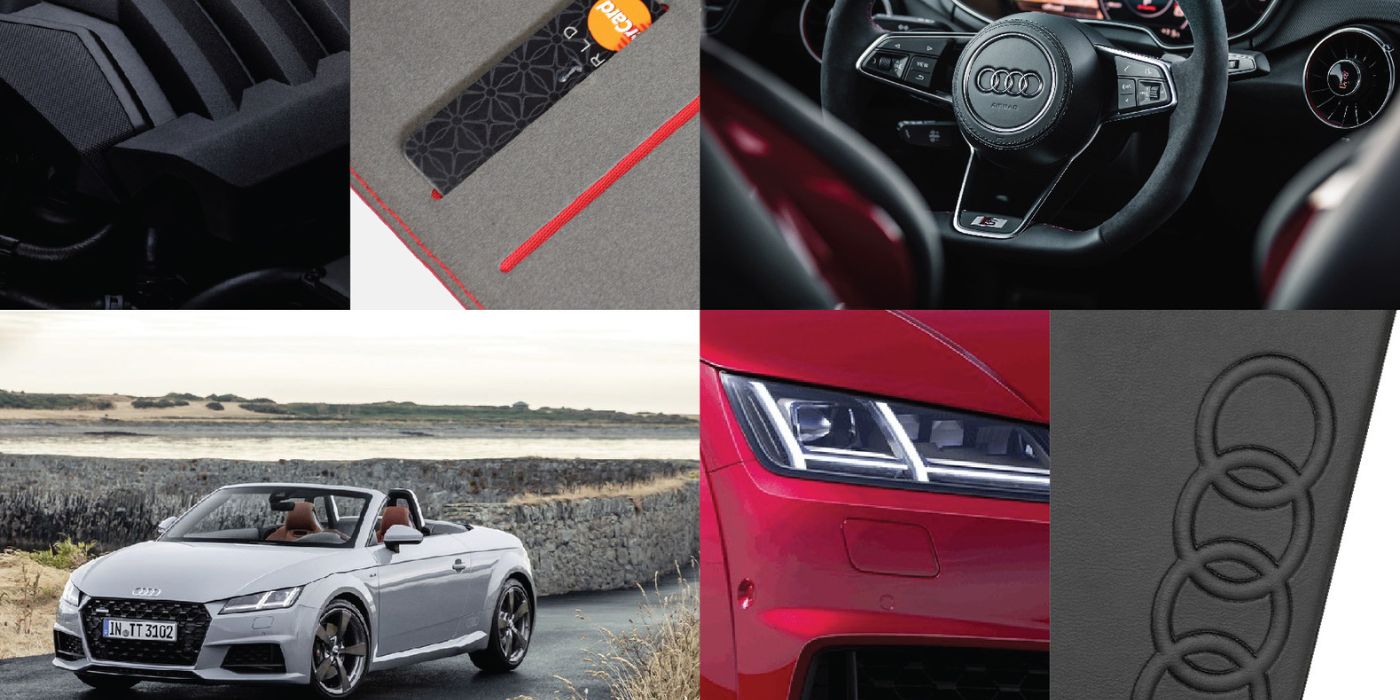 Audi dirbtinės odos kietas dėklas iPhone 14 Pro Max 6.7″ juodos spalvos AU-TPUPCIP14PM-TT/D1-BK aprašymas - Prekės nuotrauka