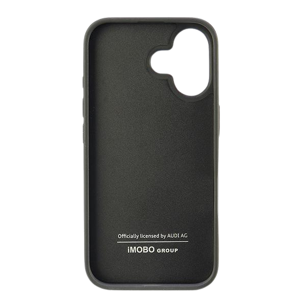 Audi dirbtinės odos kietas dėklas iPhone 16 6.1″ juodos spalvos AU-TPUPCIP16-GT/D2-BK aprašymas - Prekės nuotrauka